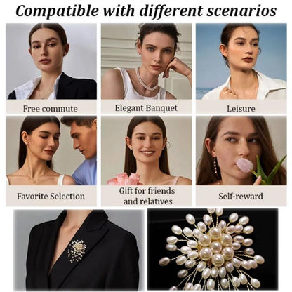 🎄Christmas gift recommendation🎁✨High quality, exquisite, handmade pearl brooch for women