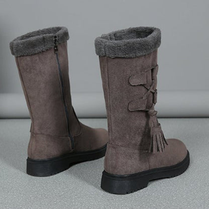 Winterschlussverkauf 🛍️✨ Warme Damenstiefel mit seitlichem Reißverschluss