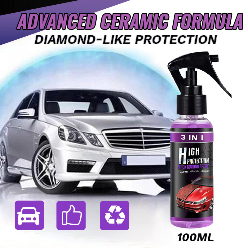 Spray per rivestimento per auto veloci 3 in 1 di protezione ad alta protezione