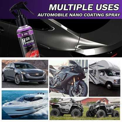 Spray per rivestimento per auto veloci 3 in 1 di protezione ad alta protezione