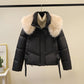 ❄️Winter Specials❄️ Warm women's short jacket with puffy collar and full zip