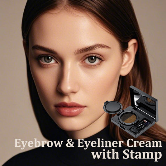 🔥2025 Hot💥NEW💥Eyebrow &amp; Eyeliner Cream with Stamp