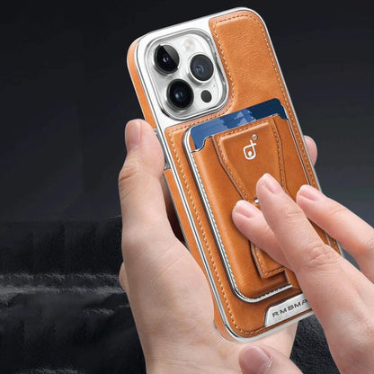 Descuento navideño 50% OFF🔥Funda de cuero de lujo para iPhone con correa magnética extraíble