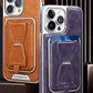 Descuento navideño 50% OFF🔥Funda de cuero de lujo para iPhone con correa magnética extraíble