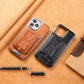 Descuento navideño 50% OFF🔥Funda de cuero de lujo para iPhone con correa magnética extraíble