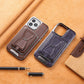 Descuento navideño 50% OFF🔥Funda de cuero de lujo para iPhone con correa magnética extraíble