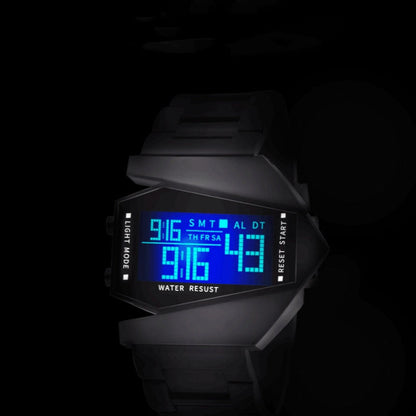 💥⌚Kreativ og lysende LED-klokke formet som et fly🔥