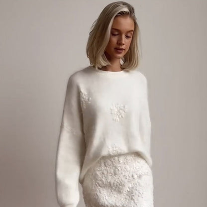 Maglione a maniche lunghe di colore da equitazione da donna