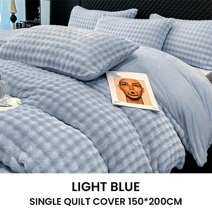 🛏️ 50% RABATT BLACK FRIDAY! ✨ Winter Bettwäsche Set aus Milchvelours - Ultrawarmes Flauschdesign mit Moderner Stickerei für Gemütliche Betten ❄️🌟