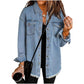 🔥Solange der Vorrat reicht 40 % Rabatt!🎉Zerrissene Jeansjacke mit Schnittkante für Damen