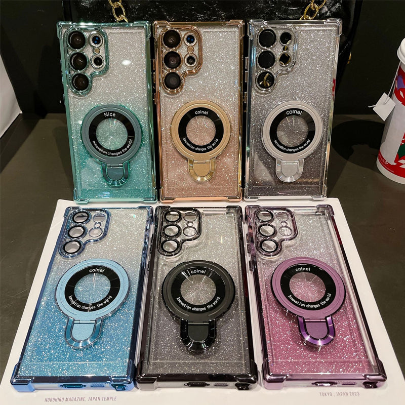 🔥Custodie magnetiche con glitter sfumato per cellulari Samsung S22/23/24