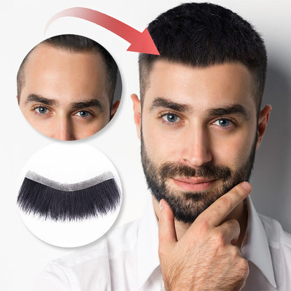 Men forehead pony wig patch （50% from）