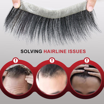 Men forehead pony wig patch （50% from）