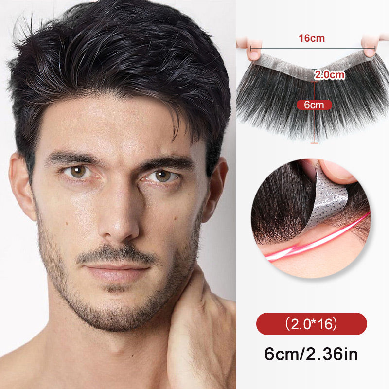 Men forehead pony wig patch （50% from）