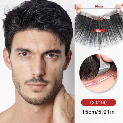 Men forehead pony wig patch （50% from）