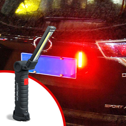 Zusammenklappbares LED-Arbeitsleuchten-Set mit Magnetfuß