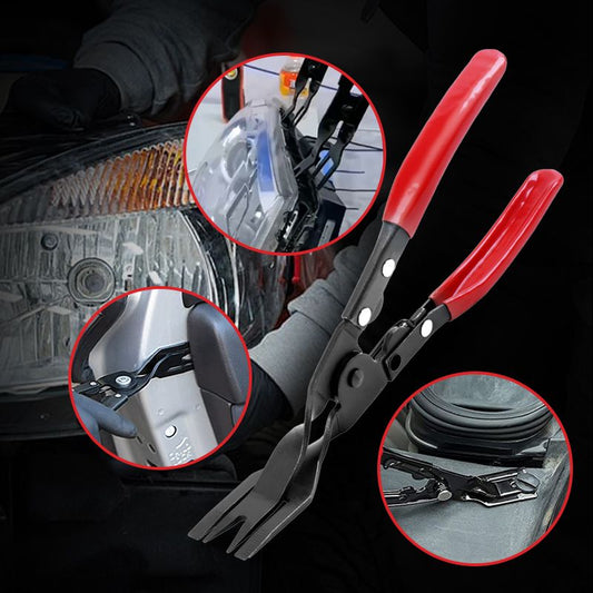 Zonge for removing plate clips