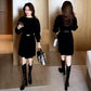 🎉Happy New Year! 50% OFF 🛍️Round Neck Long Sleeve Sweater Dress
