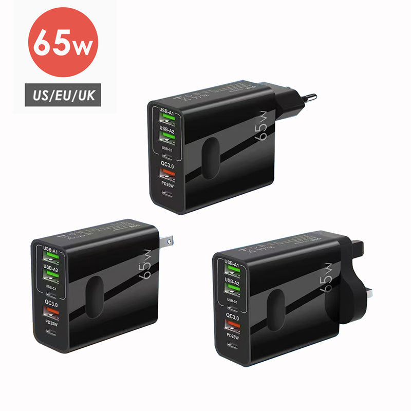 [Hot Sale] 65W snelle oplader met verschillende verbindingen