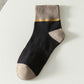 Men comfortable, breathable socks with color block design