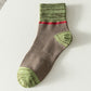 Men comfortable, breathable socks with color block design