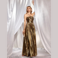 Elegante maxi avondjurk met spaghetti balk