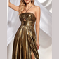 Elegante maxi avondjurk met spaghetti balk