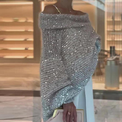 💖Pull confortable à épaules dénudées pour femme✨