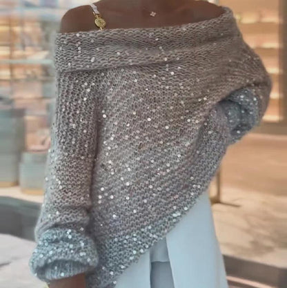 💖Pull confortable à épaules dénudées pour femme✨