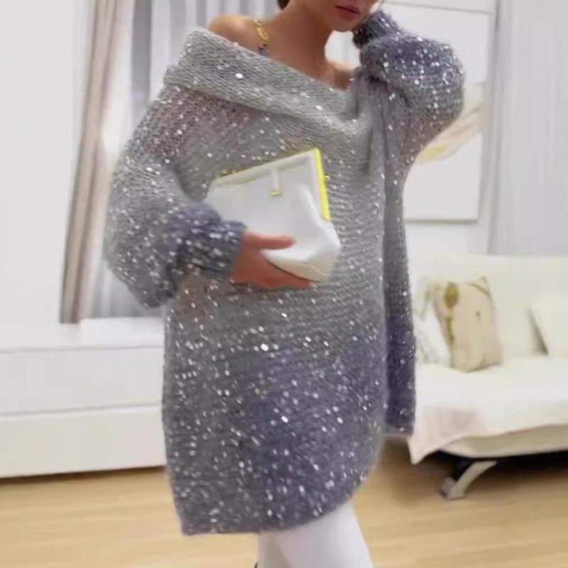 💖Pull confortable à épaules dénudées pour femme✨