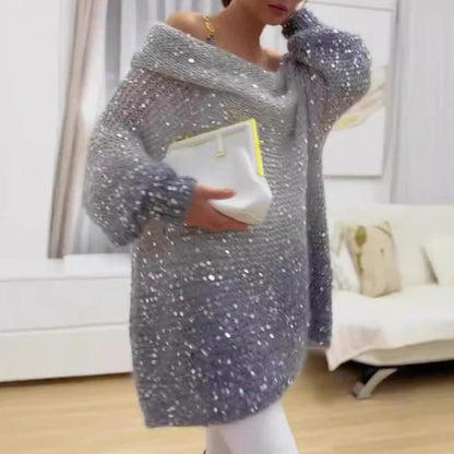 💖Pull confortable à épaules dénudées pour femme✨