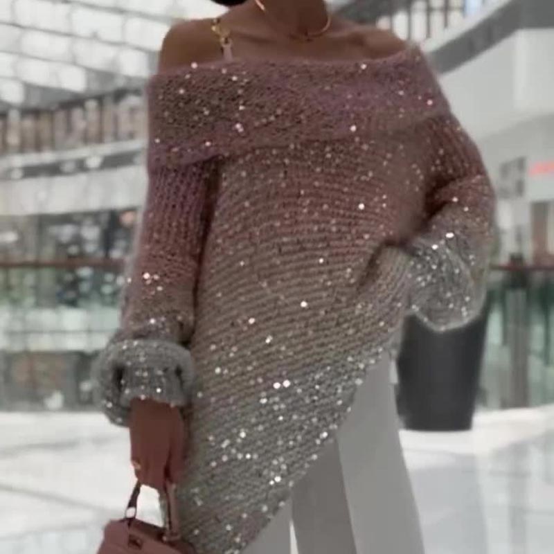 💖Pull confortable à épaules dénudées pour femme✨