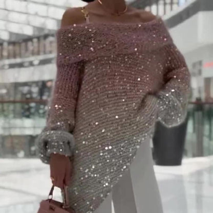 💖Pull confortable à épaules dénudées pour femme✨