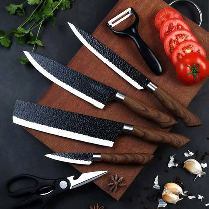 🔥55 % Rabatt✨Deutsches Profi-Kochmesserset – 6-teiliges Set