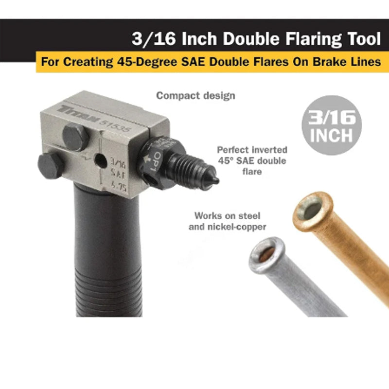 🏆Fino al 49% di sconto!🔩Set di utensili universali per la svasatura dei tubi dei freni per veicoli