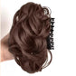 Wig's hair clip in messed up hairstyle
