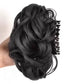 Wig's hair clip in messed up hairstyle