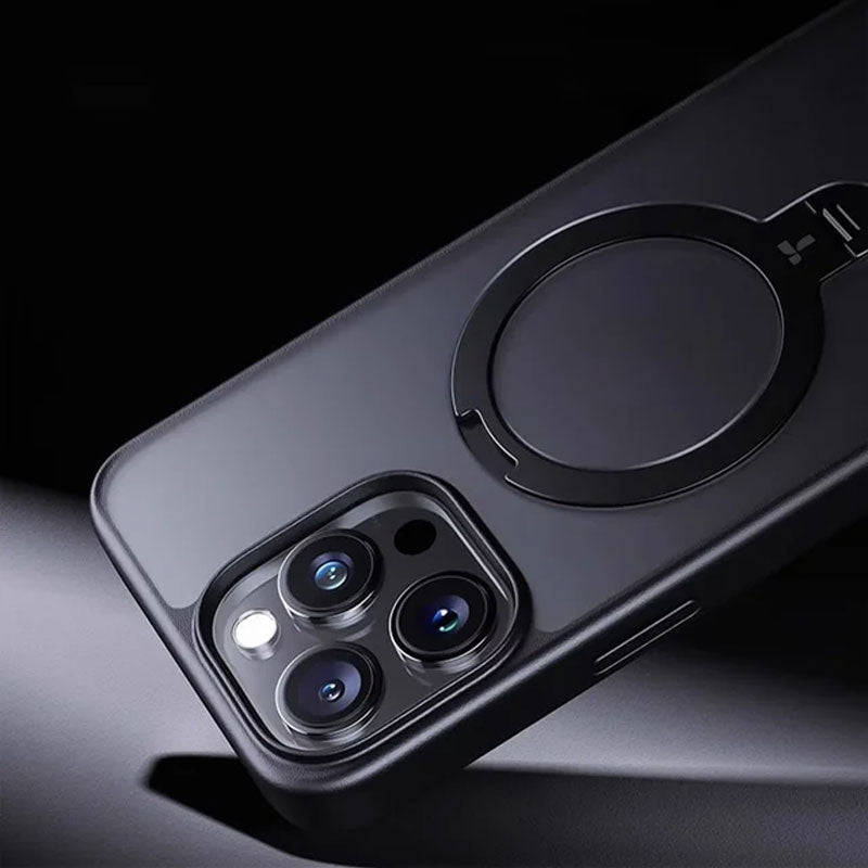 Shell di silicone magnetico con staffa per iPhone