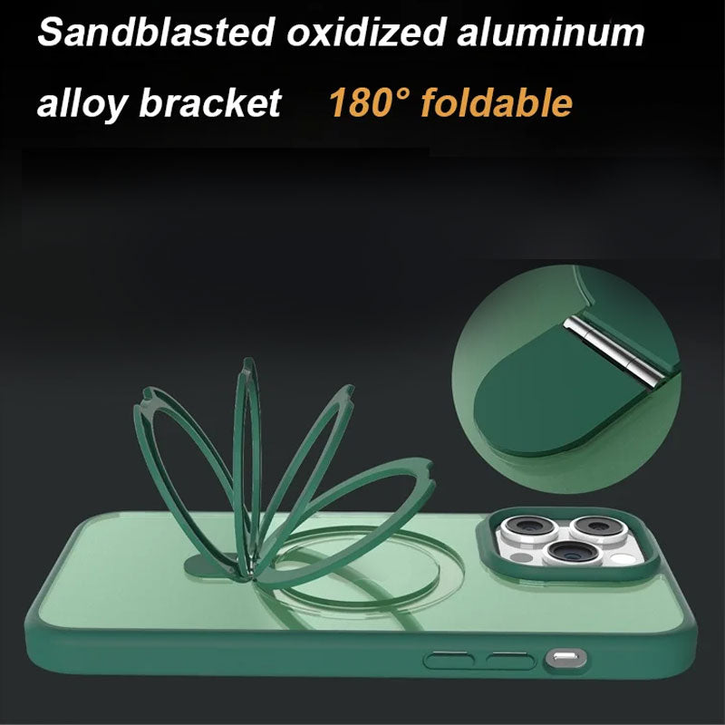 Shell di silicone magnetico con staffa per iPhone