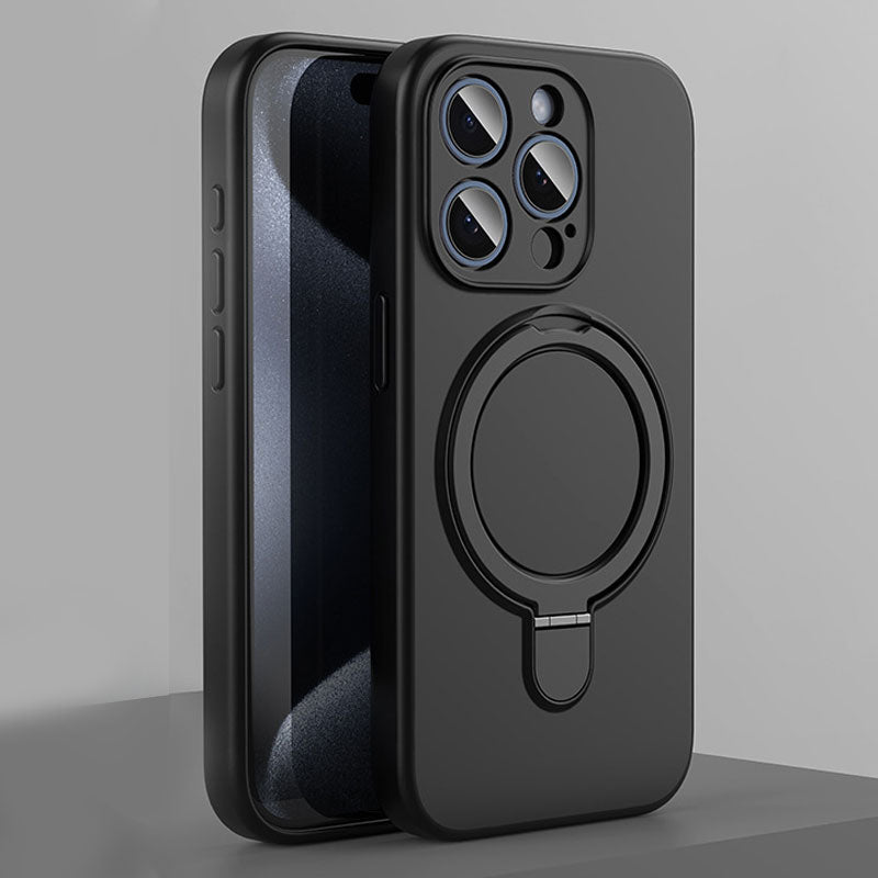 Shell di silicone magnetico con staffa per iPhone