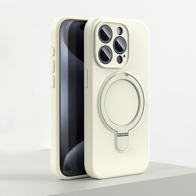 Shell di silicone magnetico con staffa per iPhone