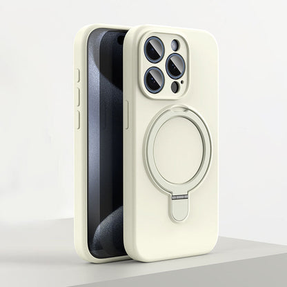 Shell di silicone magnetico con staffa per iPhone