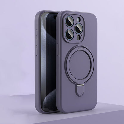 Shell di silicone magnetico con staffa per iPhone