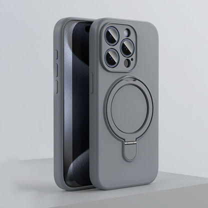 Shell di silicone magnetico con staffa per iPhone
