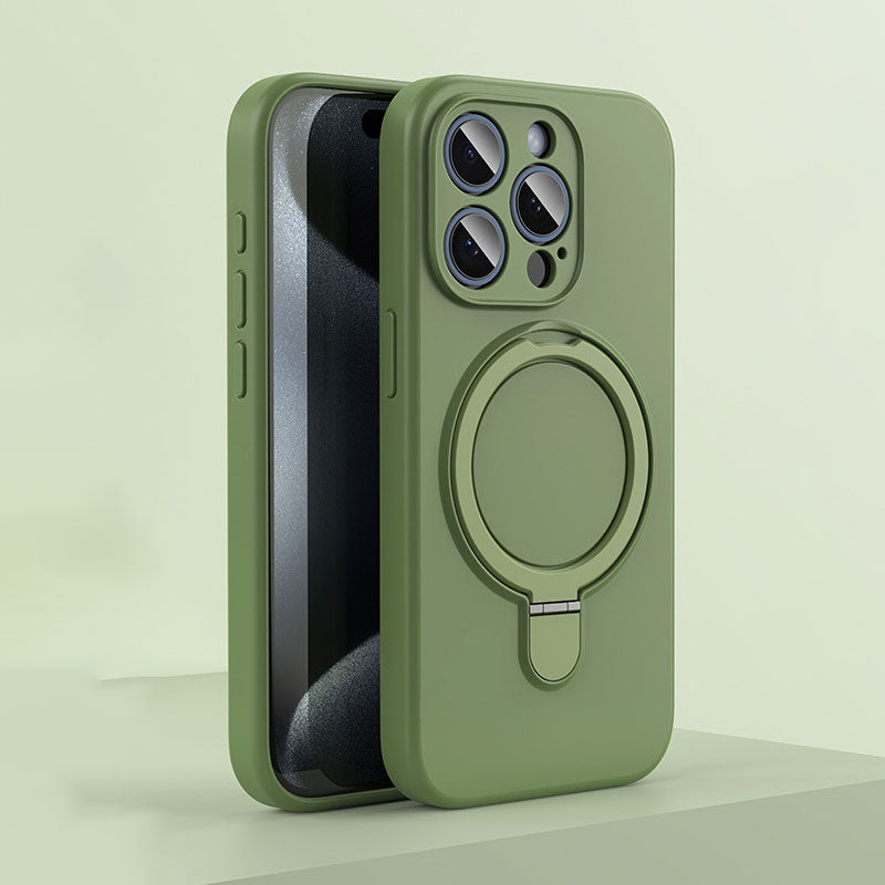 Shell di silicone magnetico con staffa per iPhone
