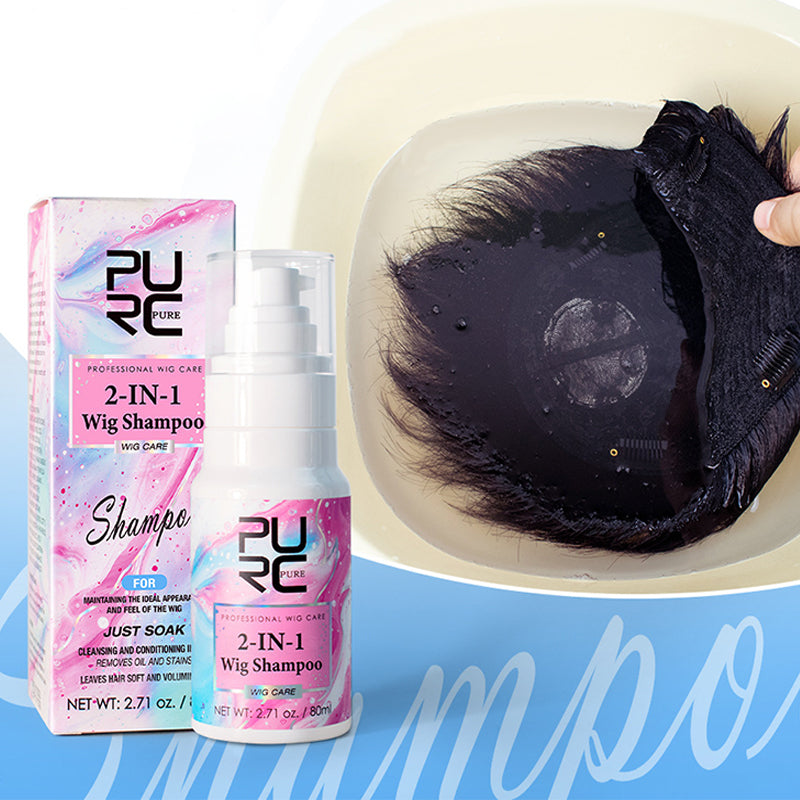 2 in 1 shampoo per la cura delle wig