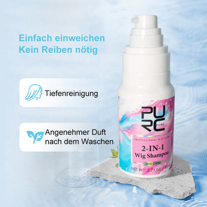 2 in 1 shampoo per la cura delle wig