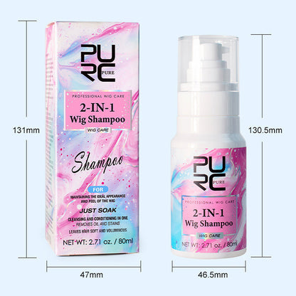 2 in 1 shampoo per la cura delle wig