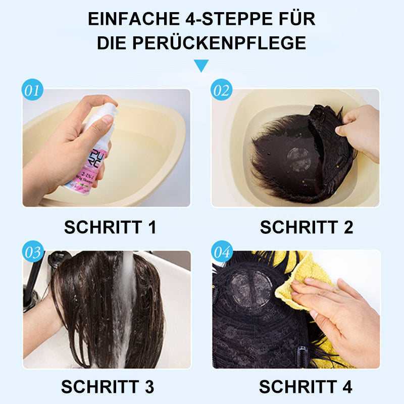 2 in 1 shampoo per la cura delle wig