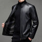 🔥Solange der Vorrat reicht 40 % Rabatt!🎉Legere PU-Lederjacke für Herren